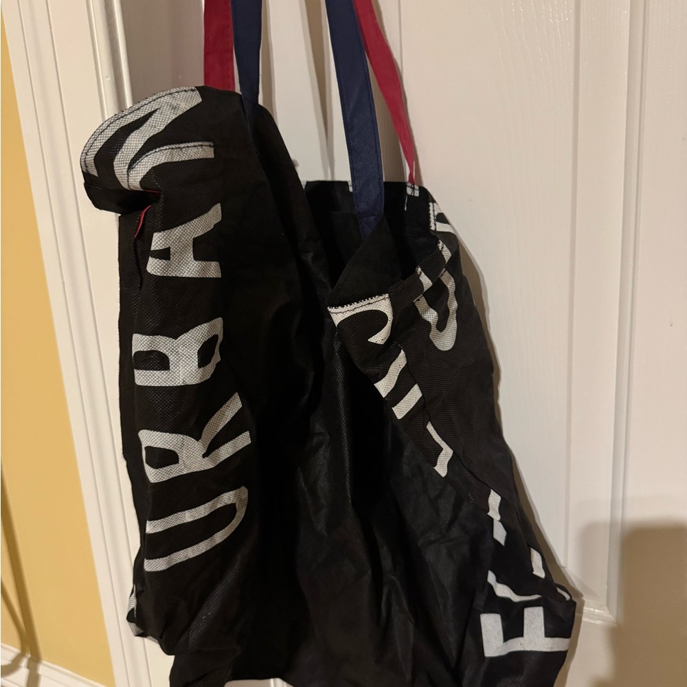Urban Outfitters Canvas Reusable Shopper Bag with Red and Blue Straps, Size XL